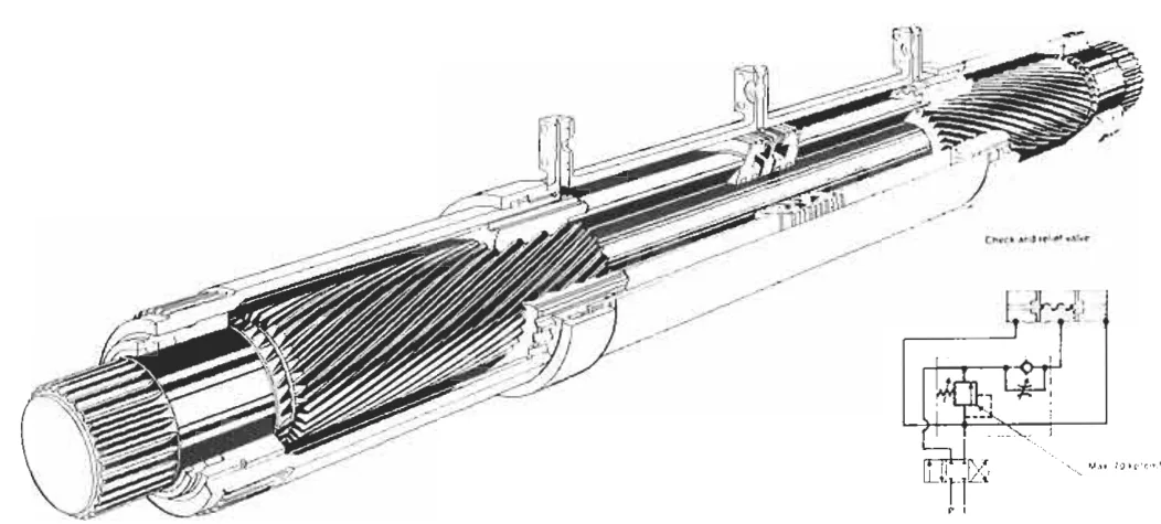 Navire Hydratorque rotary actuator and hinge