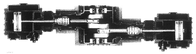 Balanced-opposed cylinder arrangement