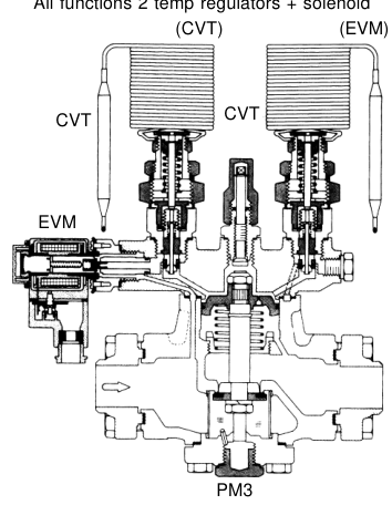 Back pressure regulation valve assembly