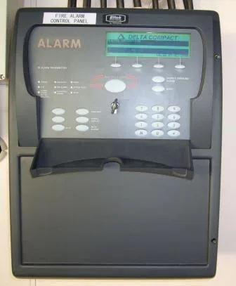 Fire alarm panel supervising sprinkler sections