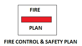 Fire control and safety plan notice