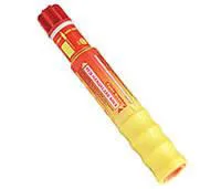 Hand-held red distress flare