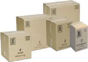 UN-approved fibreboard cartons