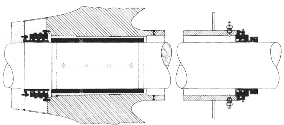 Oil lubricated stern tube